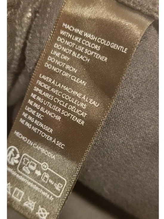 PILCRO Anthropologie Izzie Relaxed Pull-On BlackBarrel Pants Faux Leather Size M - Picture 9 of 13